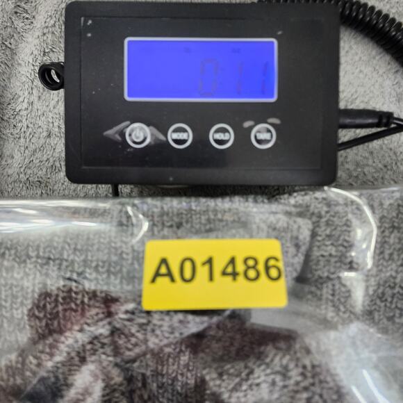 Express Sweater Women M Black Gray Marl Knit Extreme Circle Hem Tunic Cross Back - Picture 9 of 9